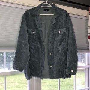 Womens corduroy shacket